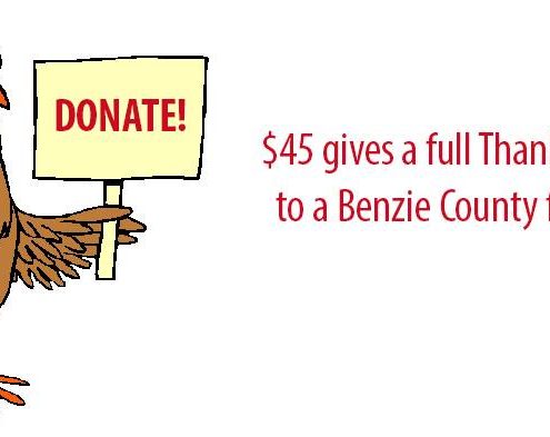 Melanie Herren-Fitzhugh Benzie County thanksgiving Community Spirit Food source turkey dinner benzie County food pantry The Betsie Current aubrey ann parker