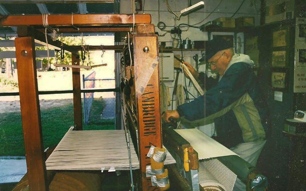 Lewis Small reedcraft weavers barn beulah Michigan Benzie County history weaving loom the betsie current newspaper Claudia reed breland