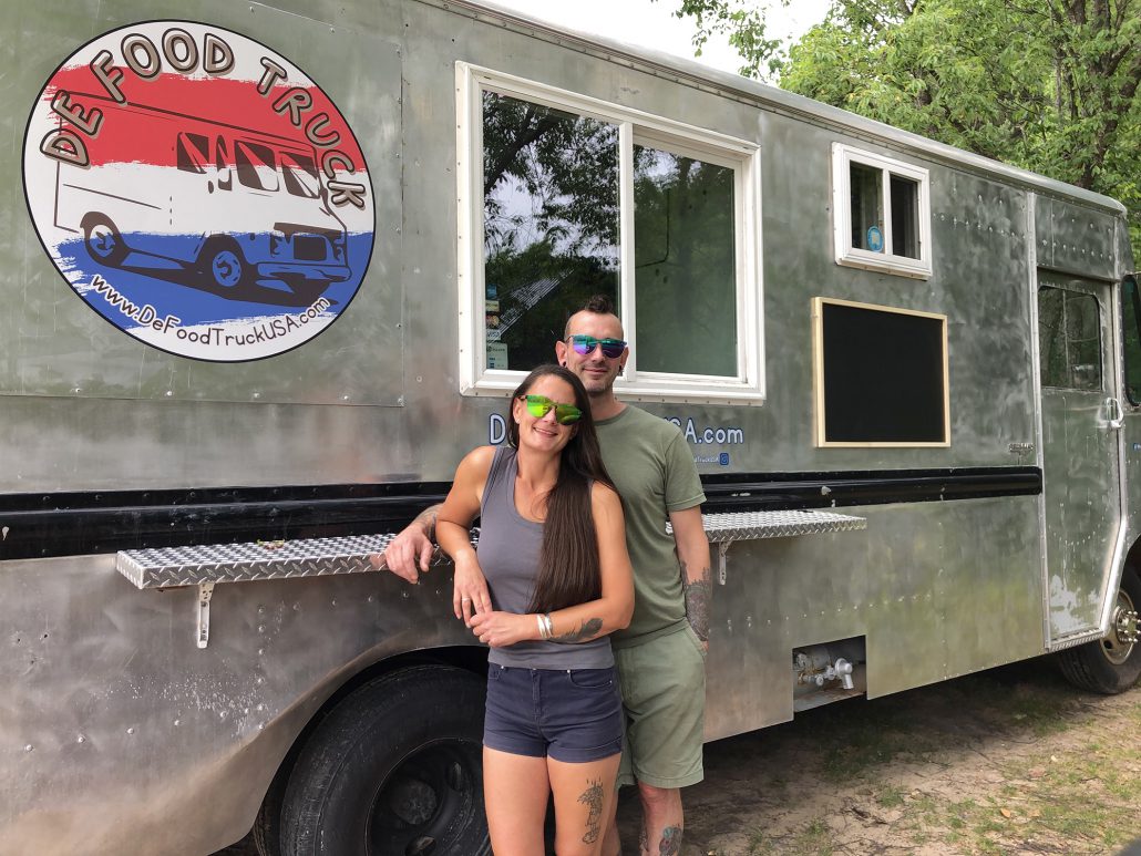 joelle louisignau dunne toby dunne muy loco tacos food truck de food truck stormcloud brewing company downtown frankfort Michigan the betsie current newspaper Benzie County news