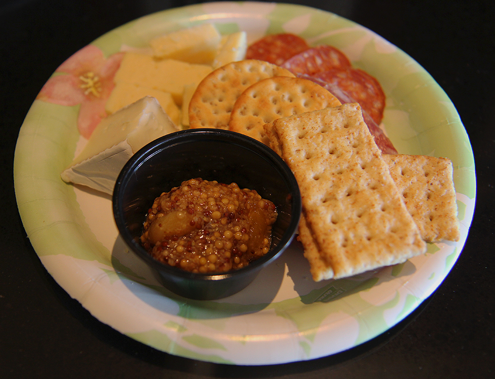 Stormcloud Brewing Company cheese platter local foods Frankfort Film Festival 2015 Garden Theater Frankfort MIchigan sponsor party