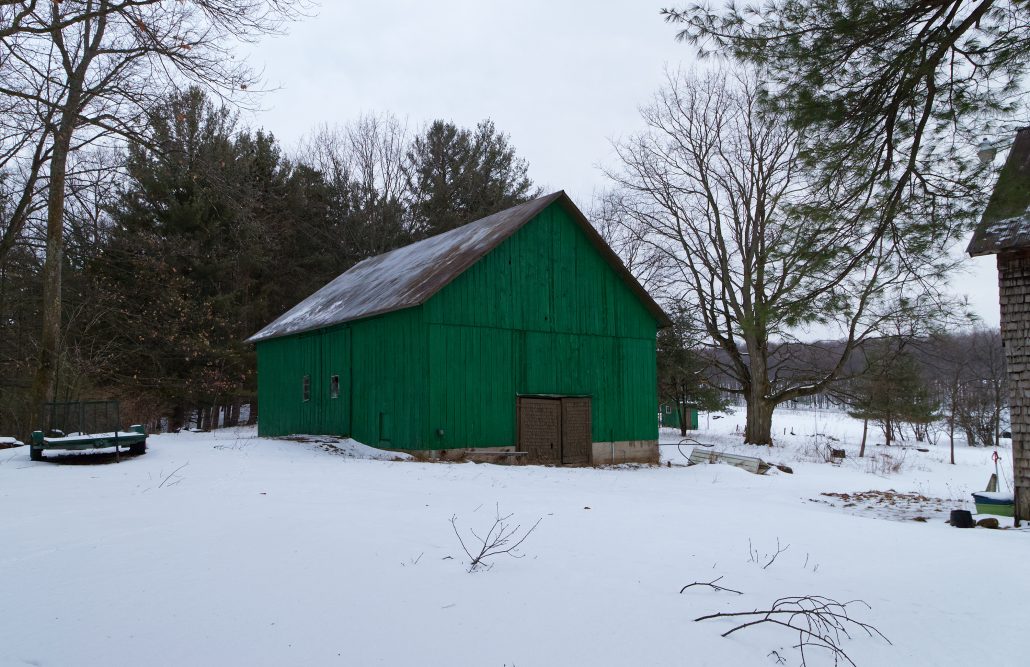 David Weeks looks out over his farmland in Cedar. Photo by Miles MacClure/Northern Michigan Journalism
Collaborative.