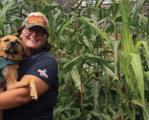 Farmer Carol Bontekoe Grow Benzie New Dawn Fields farm non-profit The Betsie Current Greta Bolger