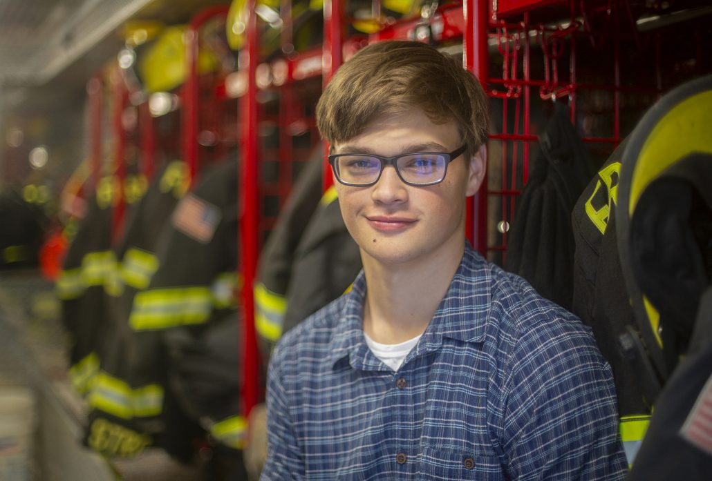 Rory O'Grady Frankfort-Elberta Area Schools Class of 2023 Emergency Calls - Benzie County Facebook group City of Frankfort Fire Department firefighter cadet The Betsie Current Newspaper Northern Michigan Aubrey ann parker photography