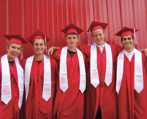 From left to right: Matteo, Basile, Laurits, Linus, Alessandro. Photo by Aubrey Ann Parker.
