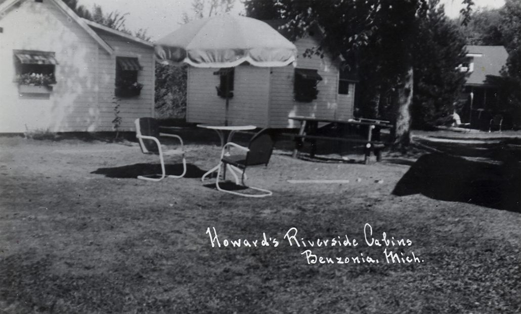howard's riverside cabins Misti Chris Rasure Texas teachers moved to Benzonia 2020 COVID-19 pandemic Betsie Riverside Resort Hanmer's Resort The betsie Current newspaper benzie county benzie area historical society and museum