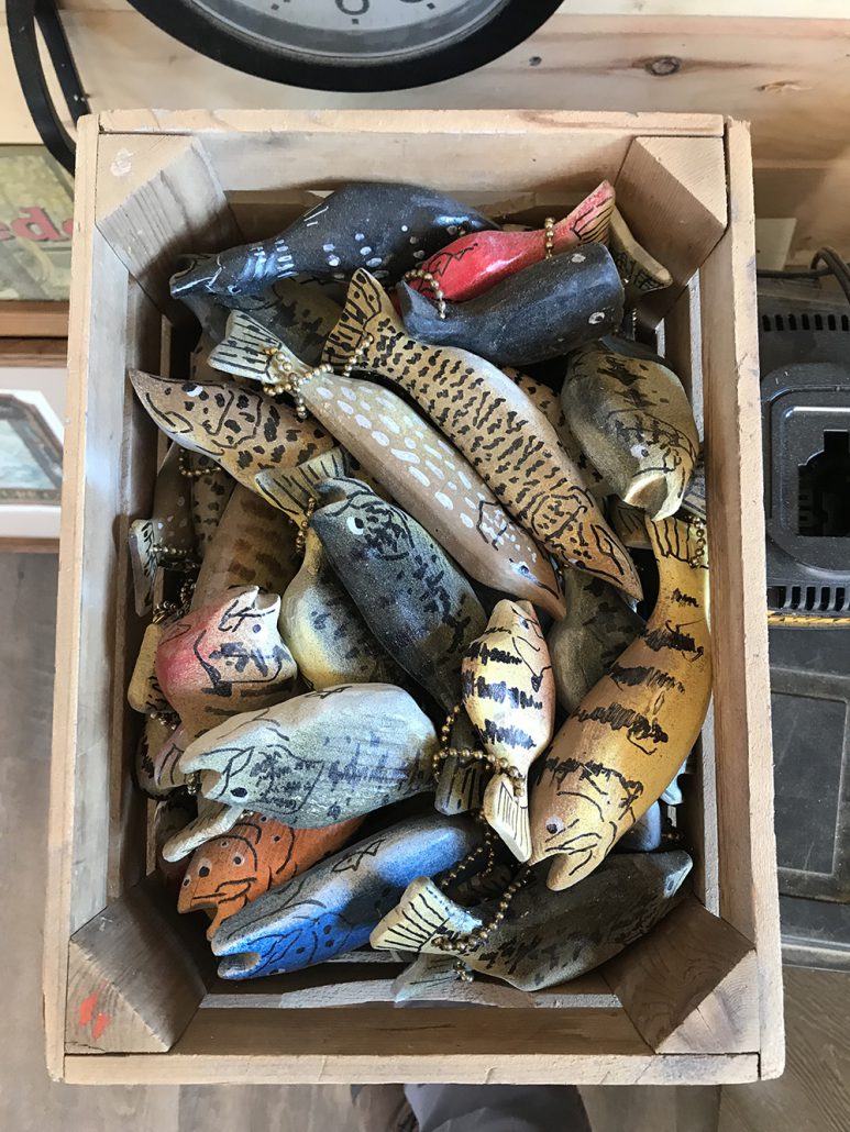 antique decoy Emily Cook writer Dave Kober Decoys wooden fish lures folk artist Benzie County Manistee Bear Lake Benzonia the betsie current newspaper