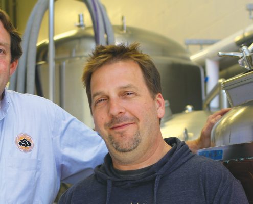 Stormcloud Brewing Company expansion bottling plant Brian Confer Rick Schmitt Michigan's best new brewery The Betsie Current Jacob Wheeler Benzie County Frankfort