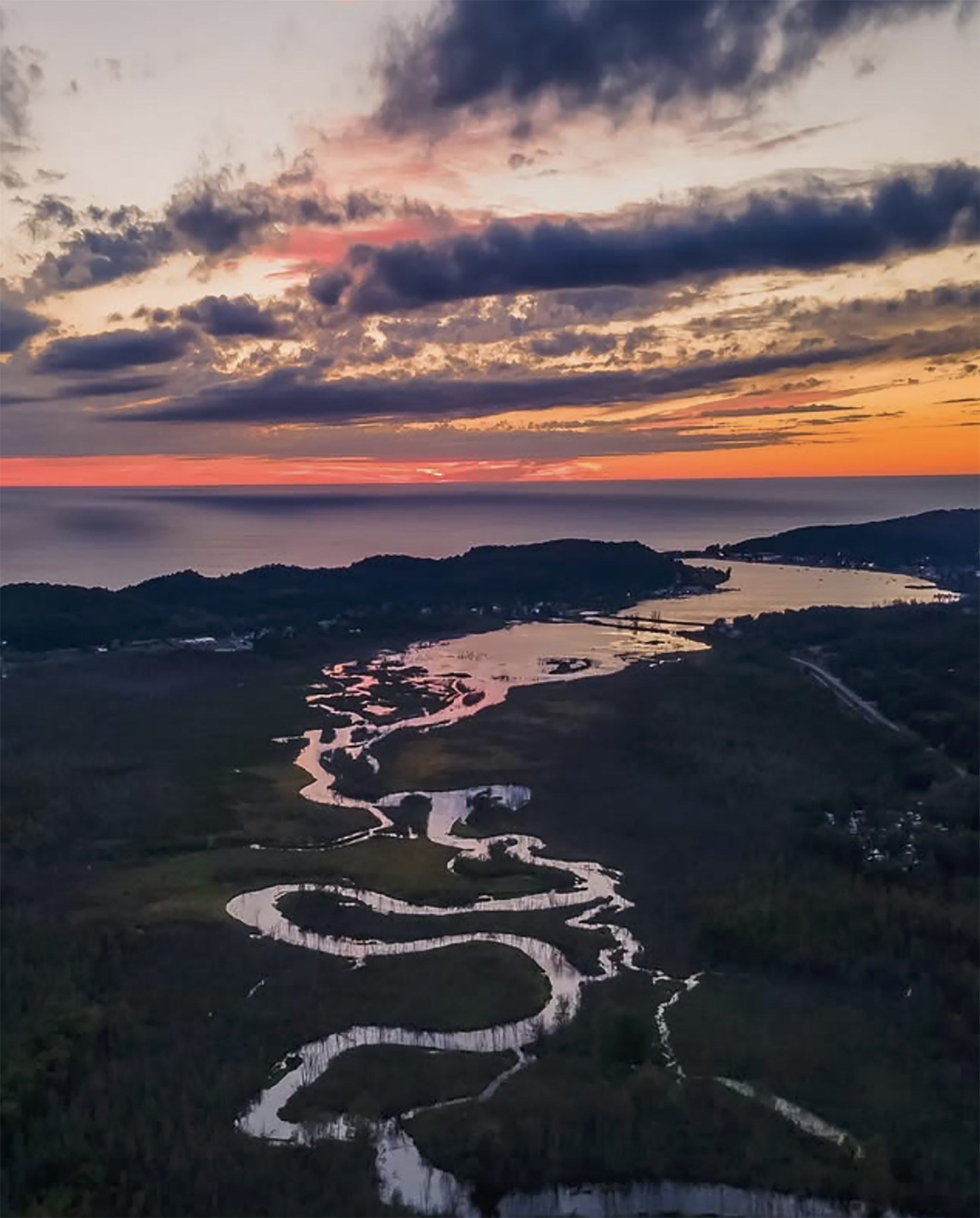 the Betsie current newspaper Noah Sorensen photographer names of Benzie County Betsie river Lake Michigan