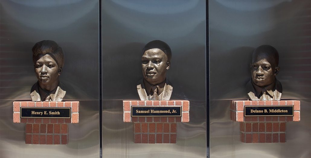 orangeburg massacre memorial South Carolina state university the Betsie current newspaper 250 sites in 250th anniversary of the United States